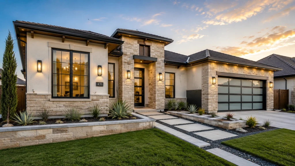 contemporary-exterior house wall design modern decor