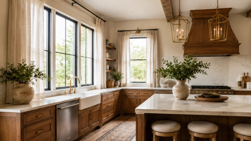 contemporary-kitchen curtain design modern decor