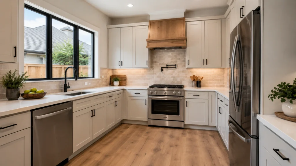 contemporary-u-shaped kitchen design modern decor