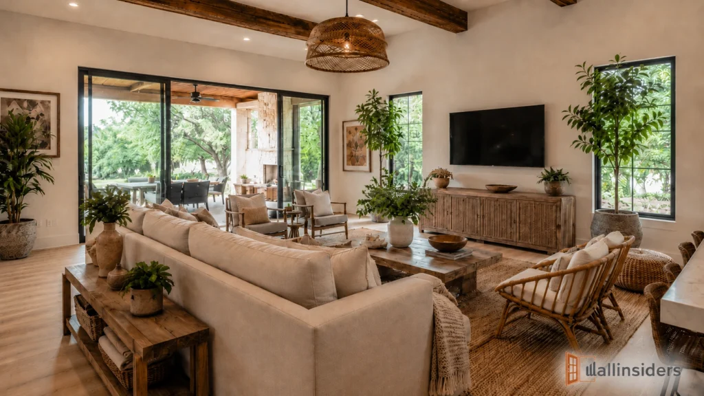 elegant boho living room design warm interiors
