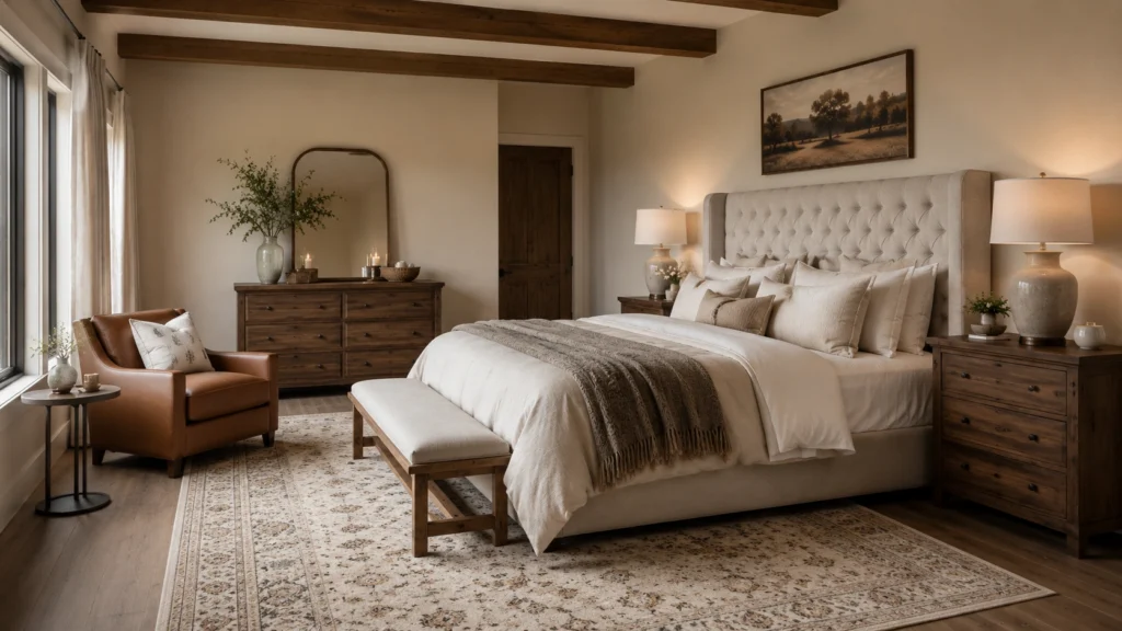 elegant cozy bedroom design warm interiors