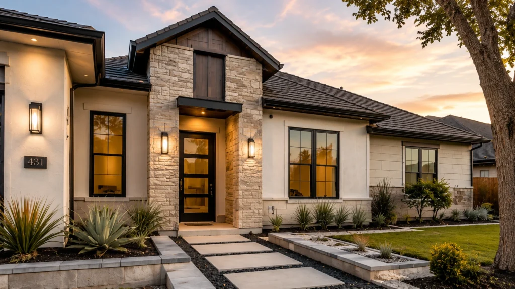 luxury exterior house wall design premium materials