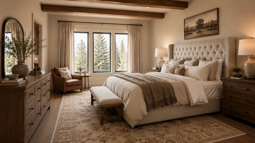 modern cozy bedroom design