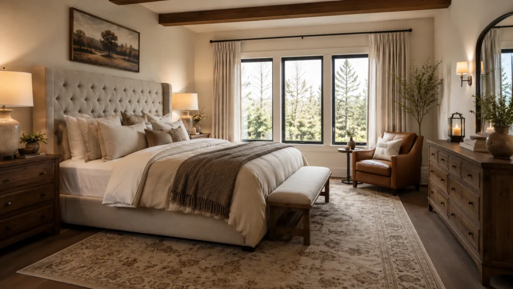 small cozy bedroom design natural decor