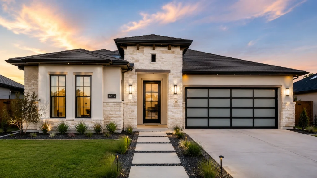 small exterior house wall design natural decor