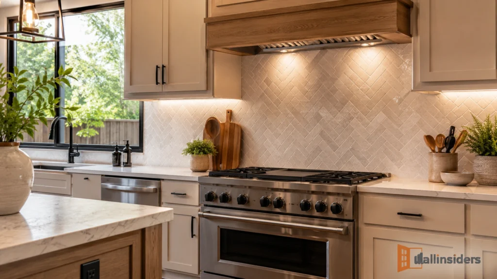 small kitchen backsplash design natural decor
