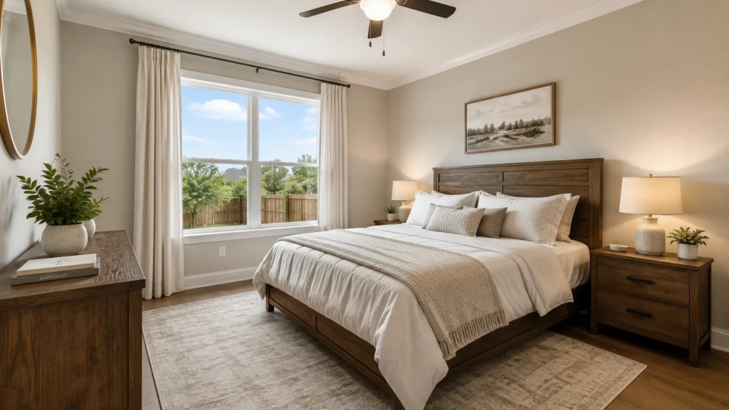 small simple bedroom design natural decor