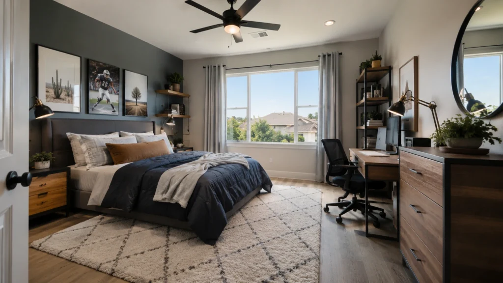 small teen bedroom design natural decor
