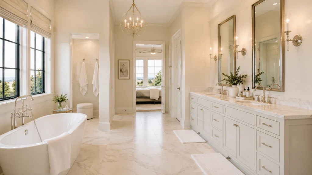 small timeless bathroom design natural decor