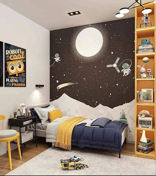 Galaxy Themed Wall
