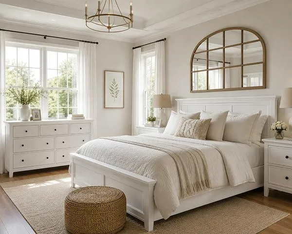 Windowpane Mirror Accent Wall Idea 
