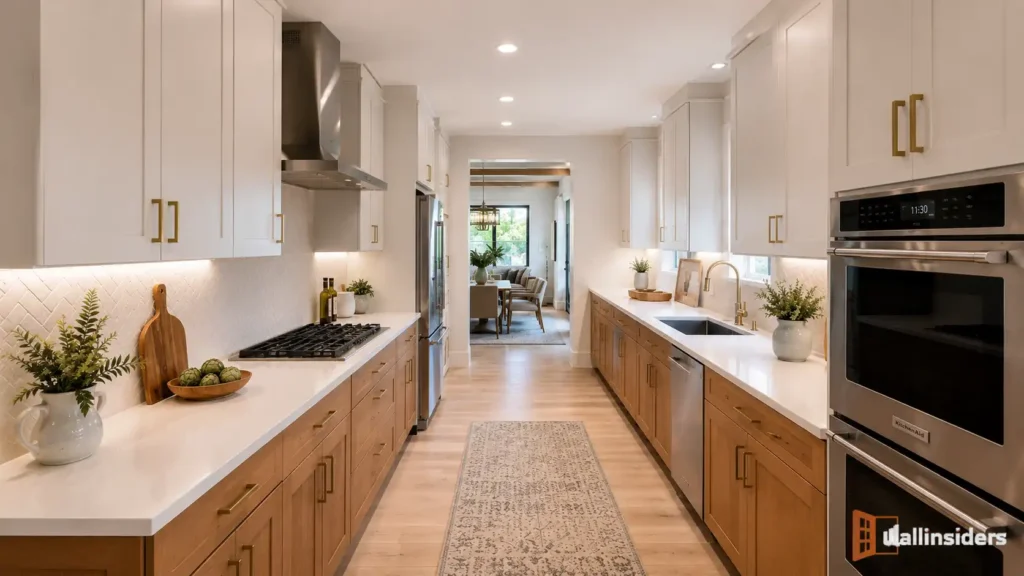 contemporary-galley-kitchen-design-modern-cabinets