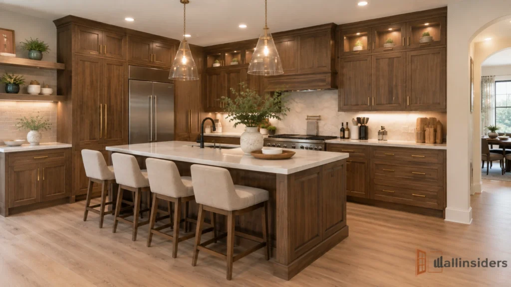 elegant kitchen cabinet design warm interiors