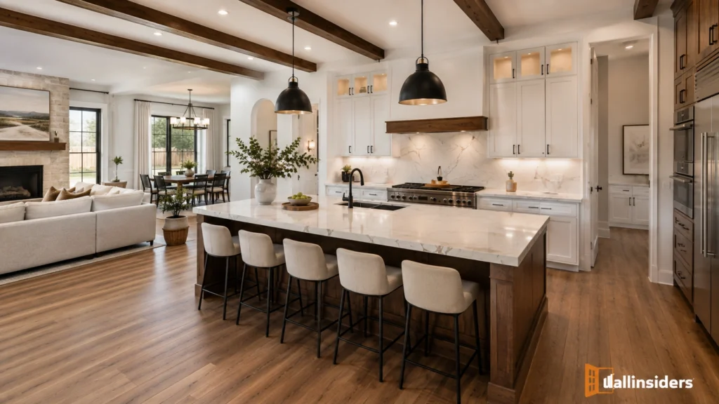 elegant kitchen island design warm interiors