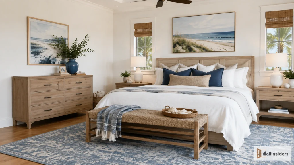 luxury-coastal-bedroom design ocean inspired decor