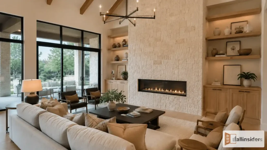 Modern Living Room Fireplace Design