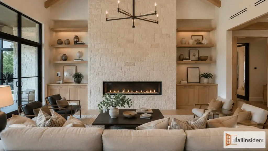 Modern Living Room Fireplace Design