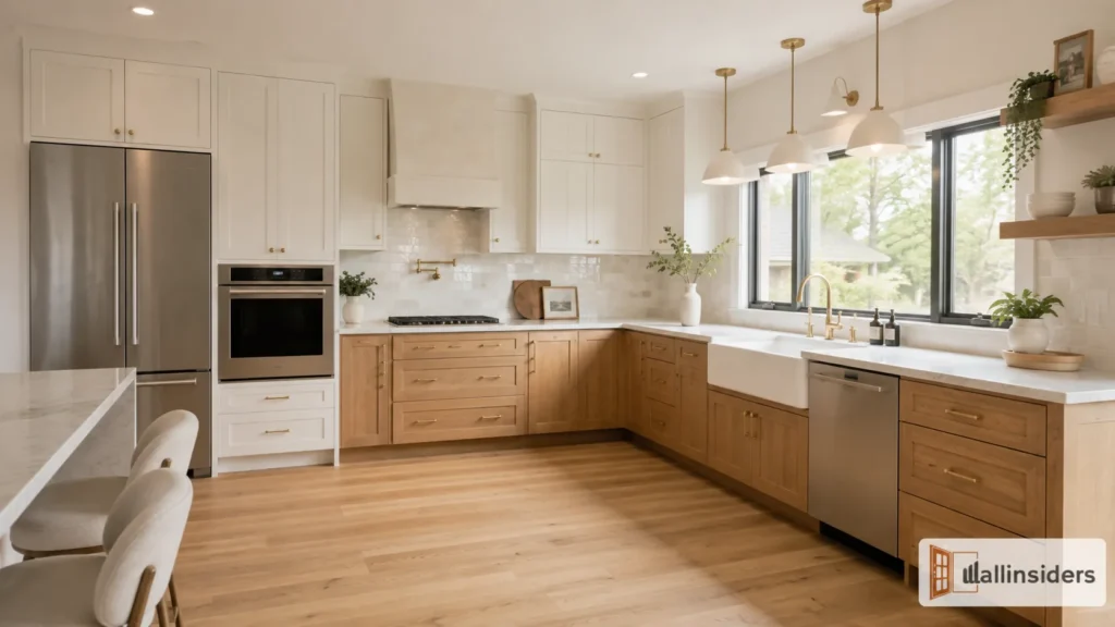 Small L-Shaped Kitchen Design with Smart Storage