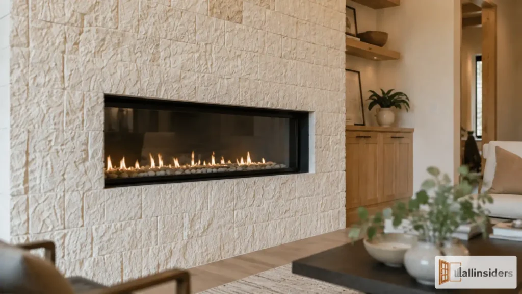 Small Living Room Fireplace Design with Minimal Décor