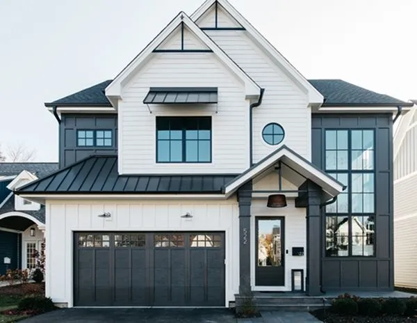 Black and white modern exterior