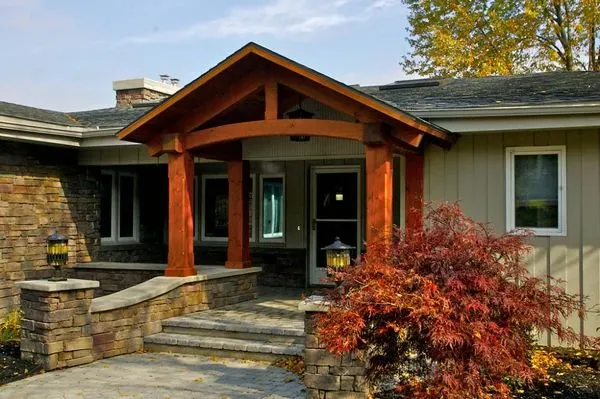 Covered modern exterior