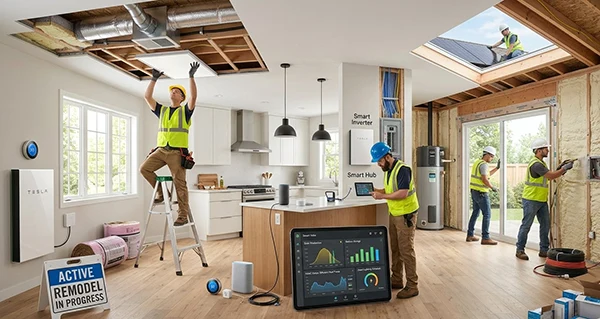 Energy-efficient and smart home remodeling