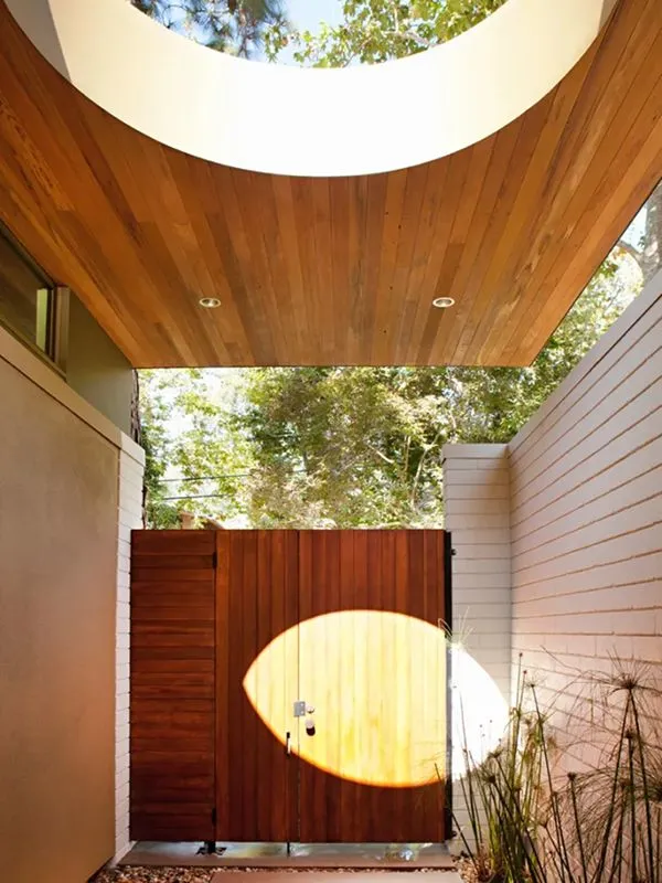 Exterior with skylights