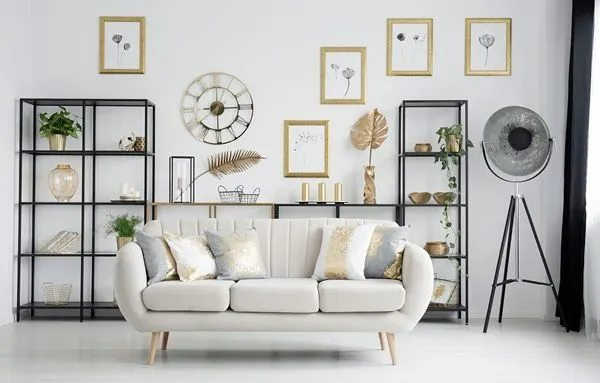 Metal and tin interior design