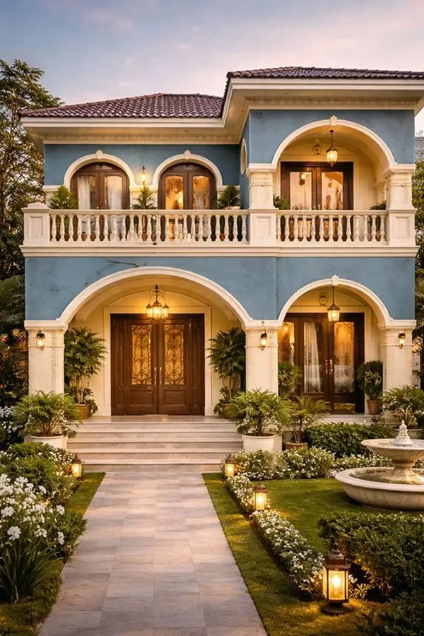Modern Exterior With a Pop of Color