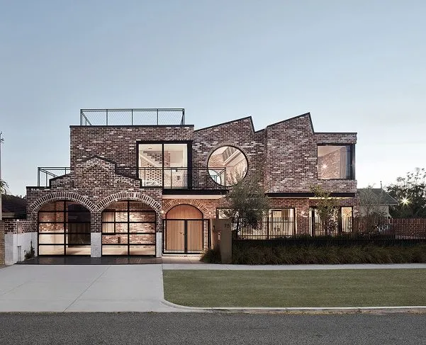 Modern brick exterior