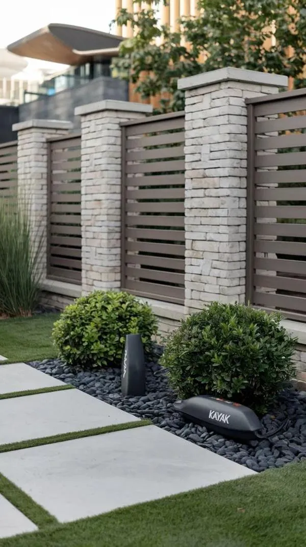 Modern fence exterior