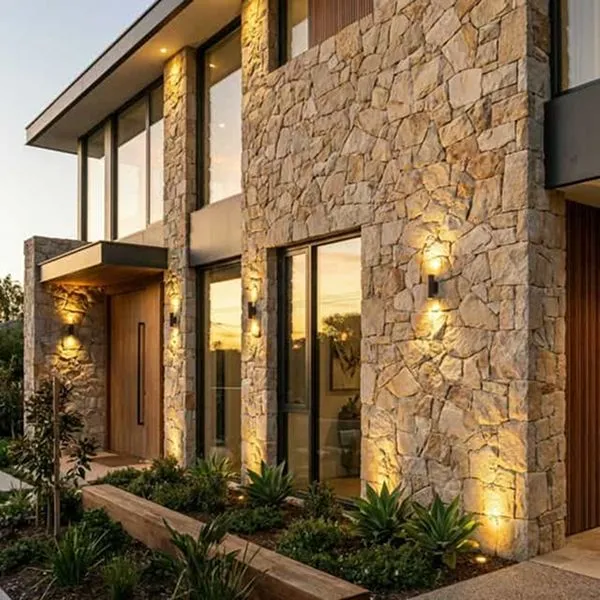 Stone modern exterior