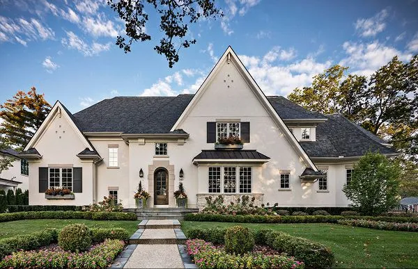 Stucco modern exterior