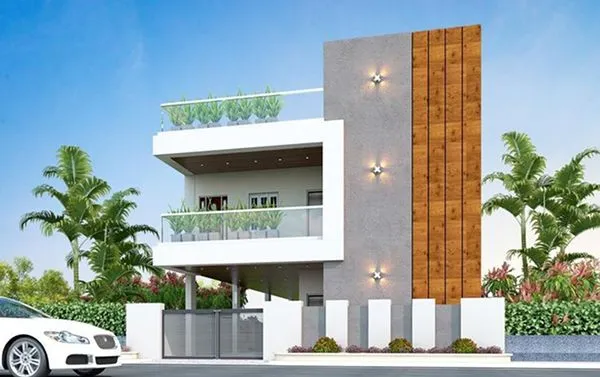 Two-story exterior