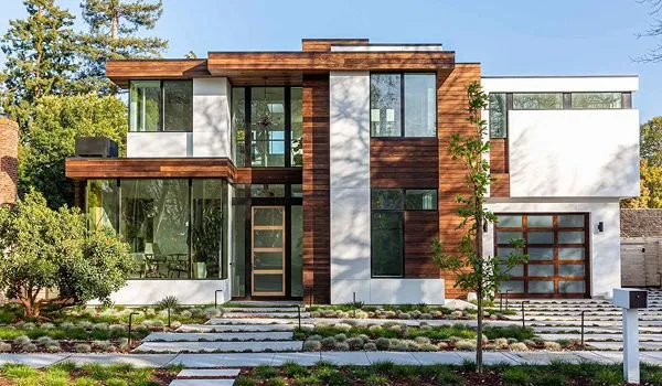 Warm modern exterior