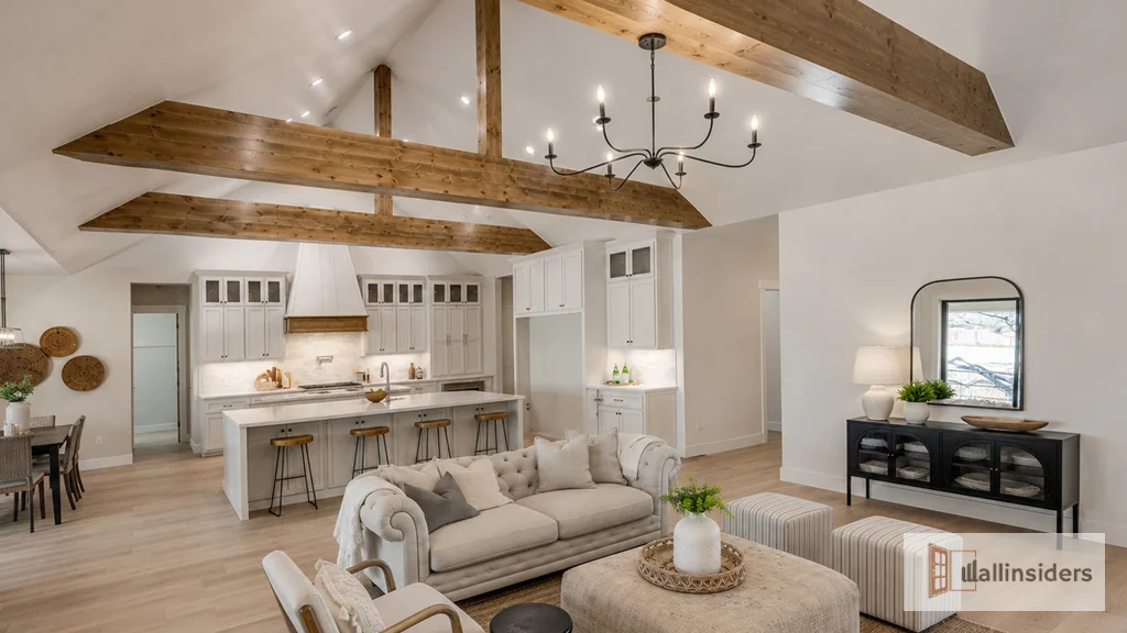 Luxury High Ceiling Design with Statement Lighting