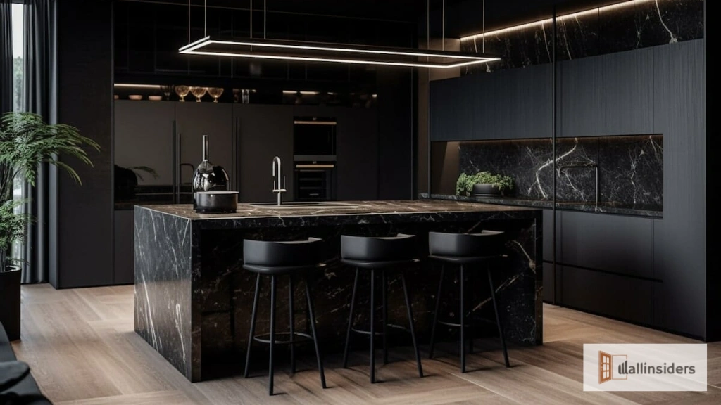 Modern Black Kitchen Design
