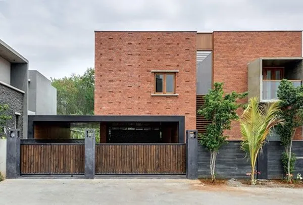 modern brick exterior