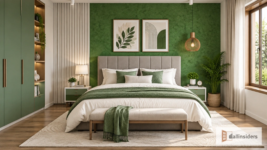 Modern Green Bedroom Design