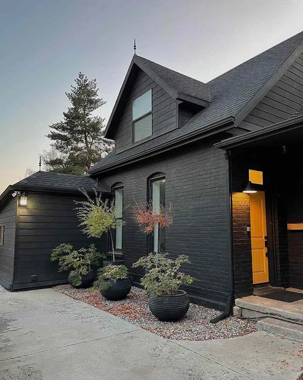 modern house black exterior