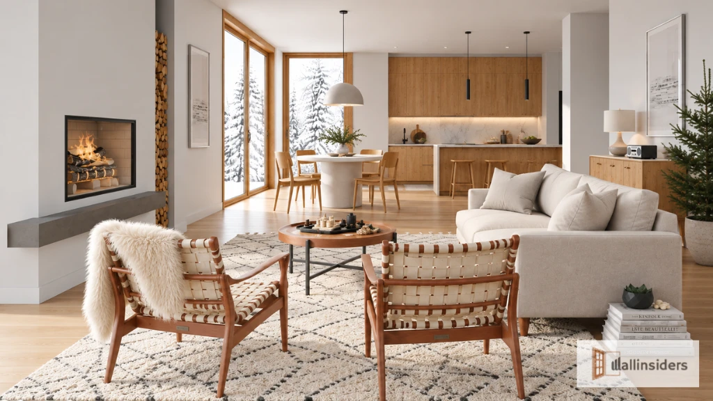 Simple Scandinavian Living Room with Neutral Colors