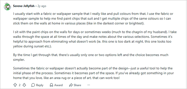 Redditors advice