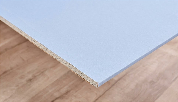 a blueboard drywall shown in focus
